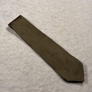 Arrow Men's Silk Tie Brown Tan Geometric Pattern Classic Dress Necktie